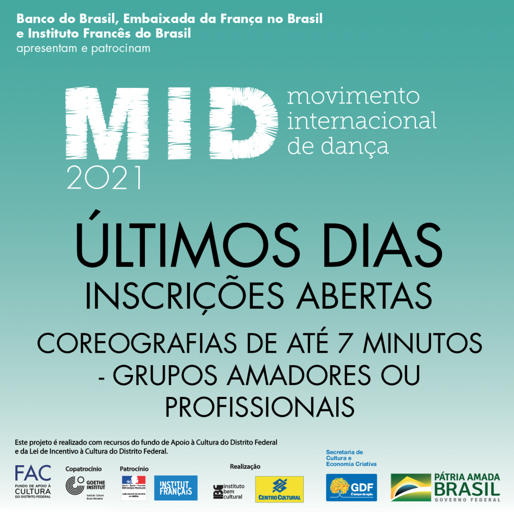 Inscrições de grupos de dança para a 6ª edição do MID vão até sexta (22/1)