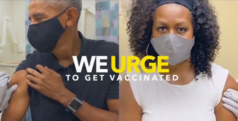 Obama e Michelle tomam vacina contra covid-19 nos Estados Unidos