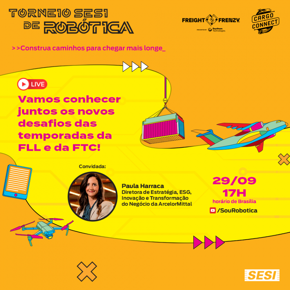 Sesi lança nova temporada 2021/2022 de competições de robótica