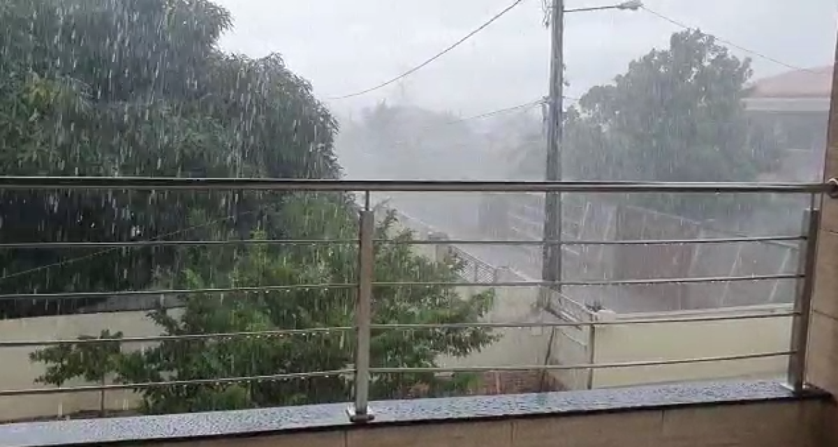 Chuva provoca alagamento em áreas do DF e vento derruba árvores