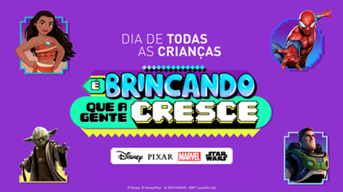 Disney Brasil lança jogos digitais em campanha do Dia das Crianças