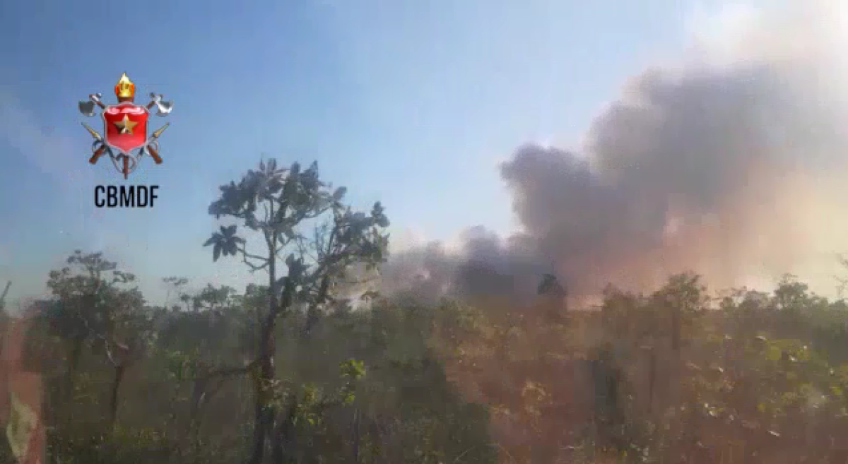 Incêndio no Parque Nacional de Brasília ainda não foi controlado
