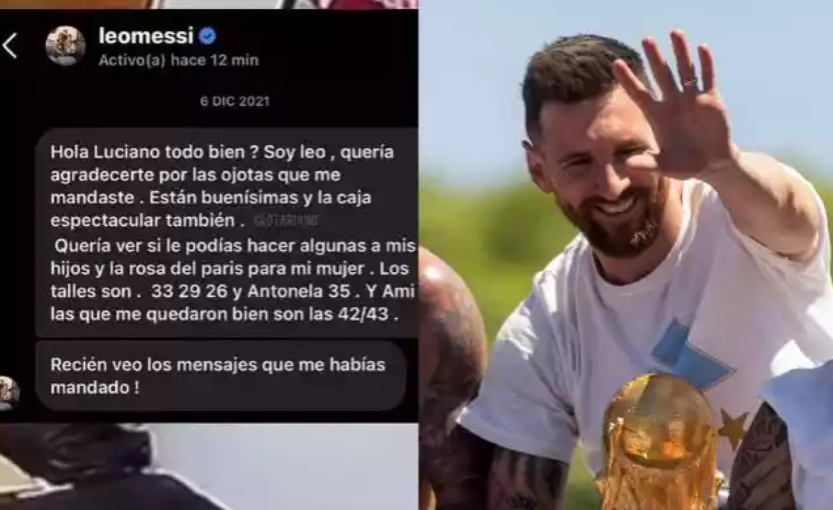 Messi manda mensagem para loja de sandálias e viraliza com 'humildade'