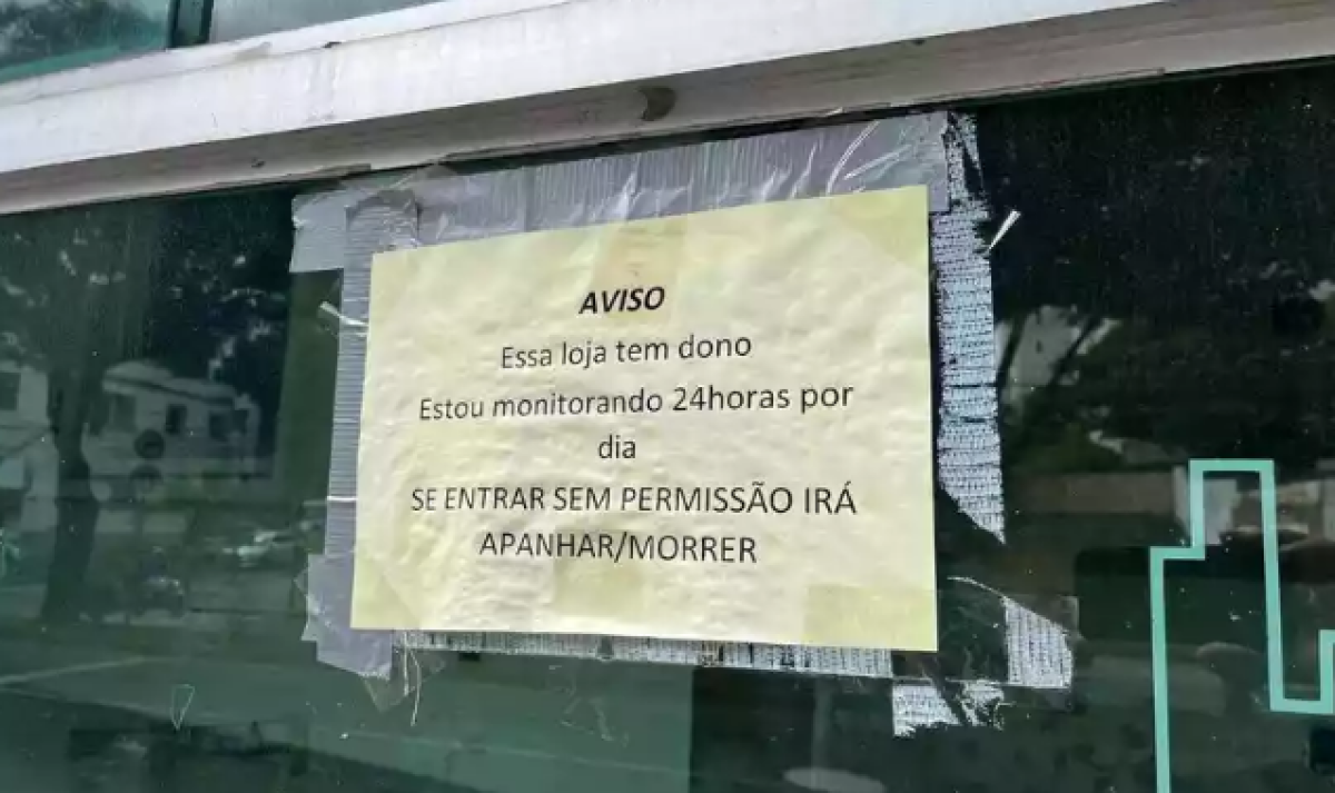 Lojista ameaça invasores em BH: 