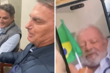 Bolsonaro conversa com ‘Lula’ mineiro que viralizou em ato da paulista - Reprodução / redes sociais