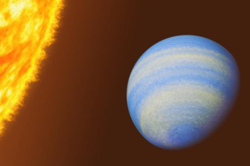 Estudado desde 2005 e conhecido como 'Júpiter quente', HD 189733 está 13 vezes mais perto de sua estrela do que Júpiter está do sol -  (crédito: Roberto Molar Candanosa/Johns Hopkins Univeristy)