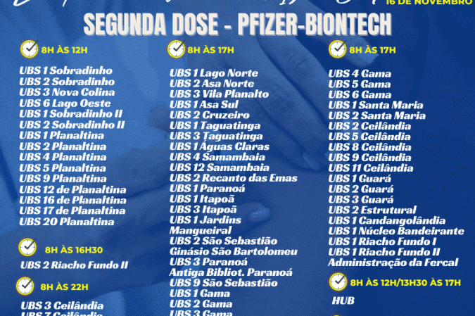 Segunda dose da Pfizer/BioNTech