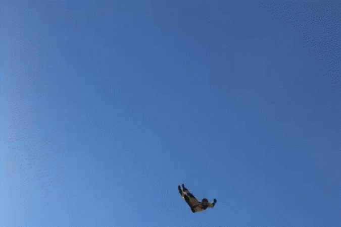 Acidente com canhão humano