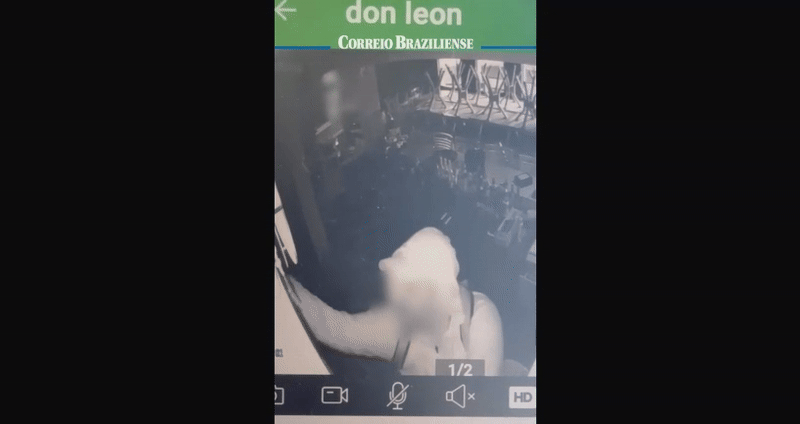 morte homem restaurante 112 sul -  (crédito: reprodução)