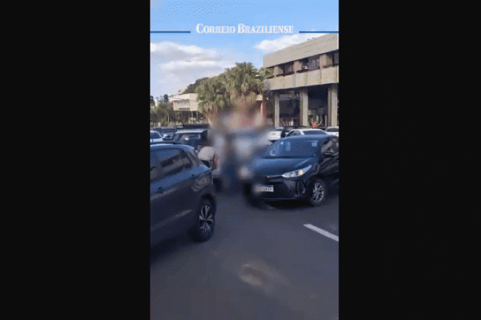 violência policial asa norte -  (crédito: reprodução)