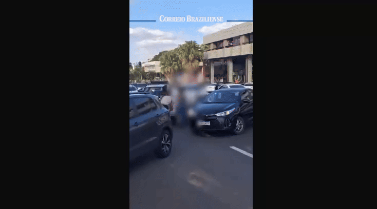 violência policial asa norte -  (crédito: reprodução)