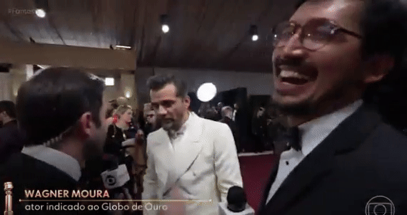 wagner moura fernanda torres -  (crédito: reprodução/TV Globo)