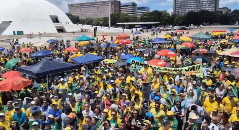 manifestação bolsonarista 1/3 -  (crédito: Minervino Junio)