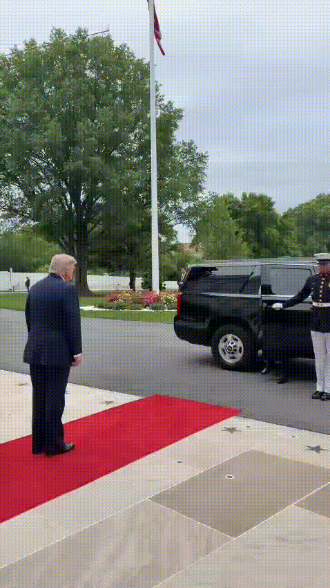 Lula chega à Casa Branca e é recebido por Trump -  (crédito: Reprodução)