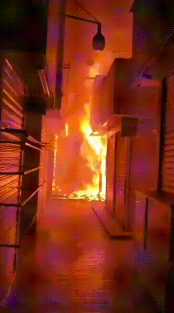 Incêndio na Feira dos Importados -  (crédito: Material cedido ao Correio)