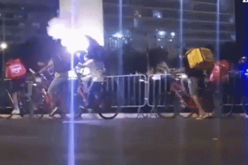 fogos na esplanada - (crédito: reprodução) fogos na esplanada - (crédito: reprodução)