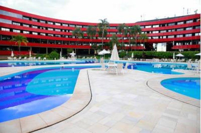 04/06/2014. Crédito: Daniel Ferreira/CB/D.A Press. Brasil. Brasília - DF. Área de lazer do Hotel Royal Tulip Brasília Alvorada, que vai receber Seleções da Copa do Mundo FIFA 2014.