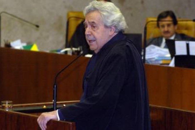 03/10/2007. Crédito: Carlos Moura/CB/D.A Press. Brasil. Brasília - DF. Advogado Paulo Brossard, durante sessão do Supremo Tribunal Federal - STF, no julgamento da fidelidade partidária.
