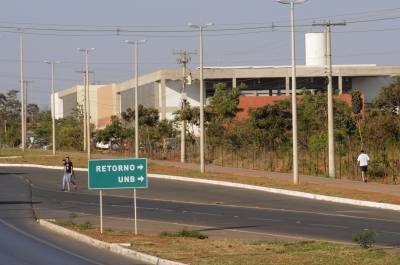 Atropelamento aconteceu em frente ao campus da UnB no Gama - (crédito: Carlos Moura/CB/D.A Press) Atropelamento aconteceu em frente ao campus da UnB no Gama - (crédito: Carlos Moura/CB/D.A Press)