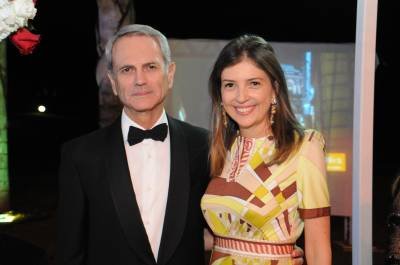 07/05/2016. Crédito: Edy Amaro/Esp. CB/D.A Press. Brasil. Brasília - DF. Paulo Octávio e Anna Christina, durante baile beneficente na embaixada da Áustria.