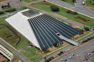 16/02/2006. Credito: Breno Fortes/CB. Vista aerea do Teatro Nacional.
