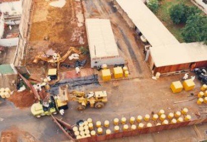 2017. Crédito: Arquivo AVCésio. Césio 137 - Goiânia. Retirada de rejeitos na rua 57 do acidente com o Cesio-137. -  (crédito: Arquivo AVCésio/CB/D.A Press) -2017. Crédito: Arquivo AVCésio. Césio 137 - Goiânia. Retirada de rejeitos na rua 57 do acidente com o Cesio-137. -  (crédito: Arquivo AVCésio/CB/D.A Press)