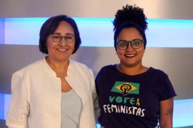 07/05/2018. Credito: Antonio Cunha/CB/D.A Press. Brasil. Brasilia - DF. Fátima Sousa, pré-candidata do PSOL ao GDF, Keka Bagno, vice candidata ao GDF na TV Brasília. na TV Brasília.