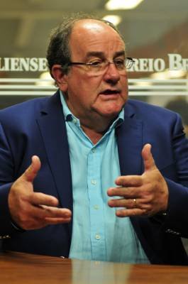 19/09/2019 - Credito:Valério Ayres/CB/D.A Press. Brasil. Brasilia - DF / Sabatina dos candidatos ao senado.Fernando Marques (SD) é candidato ao Senado no DF.