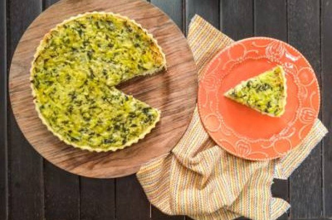 22/10/2018. Crédito: Arthur Menescal/Esp.CB/DA.Press. Brasil. Brasília. Cultura. Pratos veganos e vegetarianos - Quiche de alho-poró e espinafre do Quitutices.