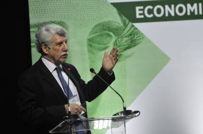 05/02/2019. Crédito: Minervino Junior/CB/D.A Press. Brasil. Brasília - DF. Correio Debate - Desafios da Economia em 2019, realizado no auditório do jornal Correio Braziliense. Na foto, José Augusto de Castro, presidente da Associação de Comércio Exterior do Brasil (AEB). -  (crédito: Minervino Junior/CB/D.A Press)