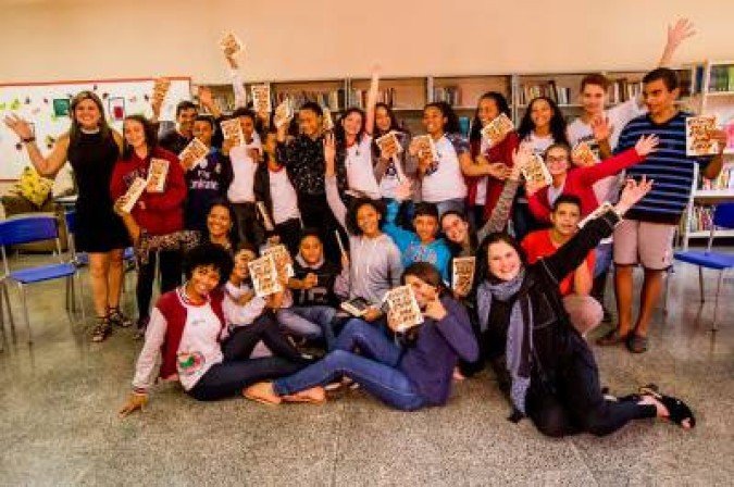 Calangos Leitores, turma do Gama: criado sob inspiração de Lucília, o projeto foi finalista do Prêmio Jabuti em 2018 -  (crédito: ThaisMallon/Divulgação)