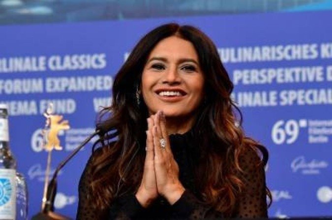 Brazilian actress Dira Paes addresses a press conference for the film Brazilian actress Dira Paes addresses a press conference for the film