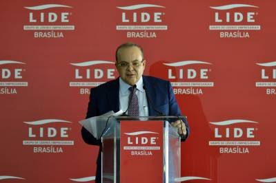 19/02/2019. Credito: Marcelo Ferreira/CB/D.A Press. Brasil. Brasilia-DF. Cidades. Brasília Palace Hotel. Reunião do LIDE BRASÍLIA ( Grupo de Lideres e Empresários de Brasíllia). Governador Ibaneis Rocha.