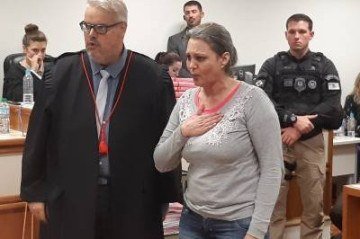Condenada em 2019 a 22 anos e dez meses de prisão, Edelvânia admitiu o crime e apontou o lugar onde Bernardo Boldrini havia sido enterrado, em 2014 -  (crédito: TJRS/Divulgação)