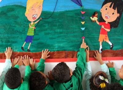 Apenas 39,8% das crianças de 0 a 3 anos estavam matriculadas em creches no Brasil, em 2024 - (crédito: Barbara Cabral/Esp. CB/D.A Press) Apenas 39,8% das crianças de 0 a 3 anos estavam matriculadas em creches no Brasil, em 2024 - (crédito: Barbara Cabral/Esp. CB/D.A Press)