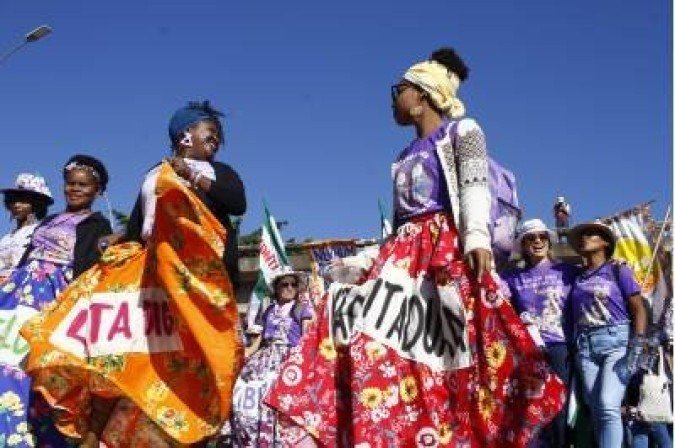 14/08/2019. Credito: Ana Rayssa/CB/D.A. Press. Brasil. Brasilia - DF. Cidades. Marcha das Margaridas. Mulheres do pais inteiro, se uniram em uma marcha para reinvidar melhores politicas publicas para todas as mulheres.