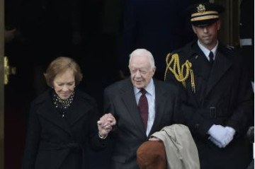 'Será lembrado para sempre como um nome que defendeu que a paz é a mais importante condição para o desenvolvimento', escreveu Lula sobre Jimmy Carter. -  (crédito: MANDEL NGAN)