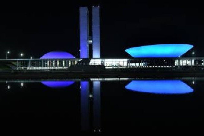 04/11/2019 Crédito: Ed Alves/CB/D.A Press. Brasil. Brasilia - DF. Cidades. Novembro Azul 2019. Congresso Nacional.