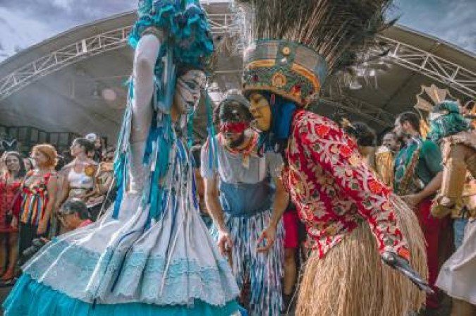 2020. Crédito: Thiago S. Araujo/Divulgação. Cultura. Mitologia do Cerrado. Seu Estrelo e Orquestra Alada Trovão da Mata.