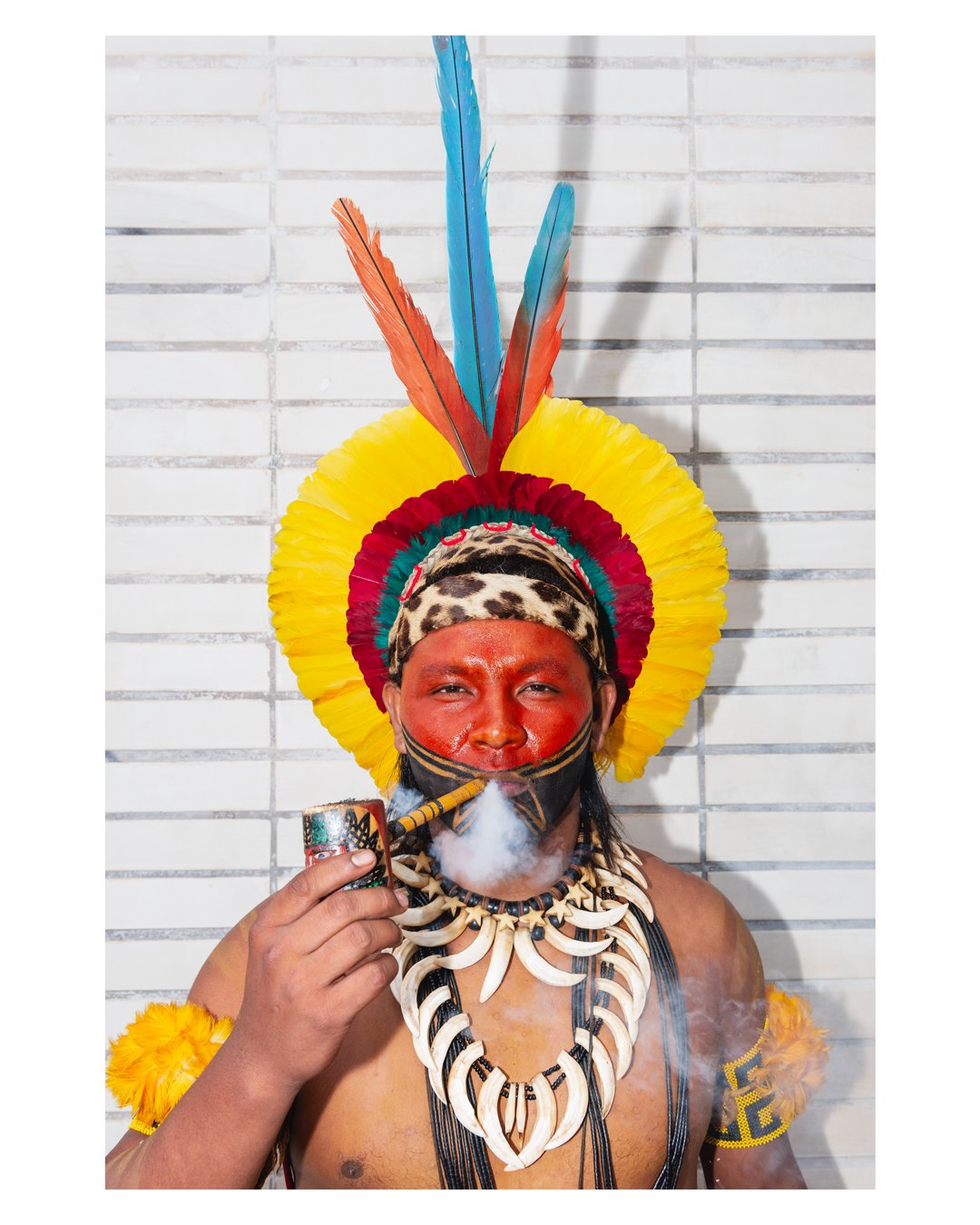 O ponto p&eacute; do projeto foi a foto, feita por Yuri, do cacique Syrat&atilde; Patax&oacute;