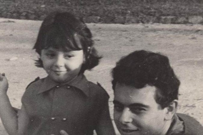 Paloma Rocha com o pai, o cineasta Glauber Rocha