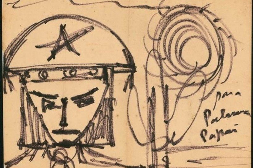 Desenho criado por Glauber Rocha criado para a filha Paloma