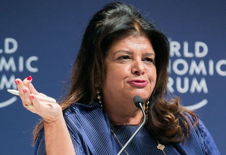 A empresária durante o Fórum Econômico Mundial, em Davos, na Suíça