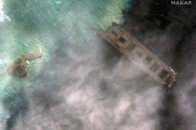  (crédito: Folheto / imagem de satélite © 2020 Maxar Technologies / AFP)