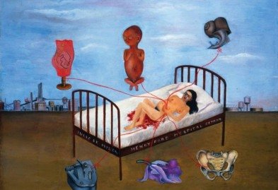 Tela Henry Ford Hospital, da artista plástica Frida Kahlo.