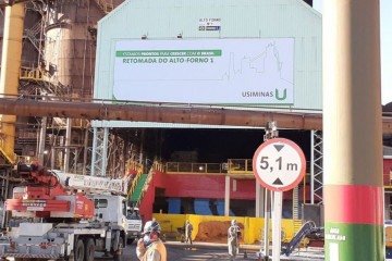 Reativação de forno da Usiminas ajudará na retomada econômica - 