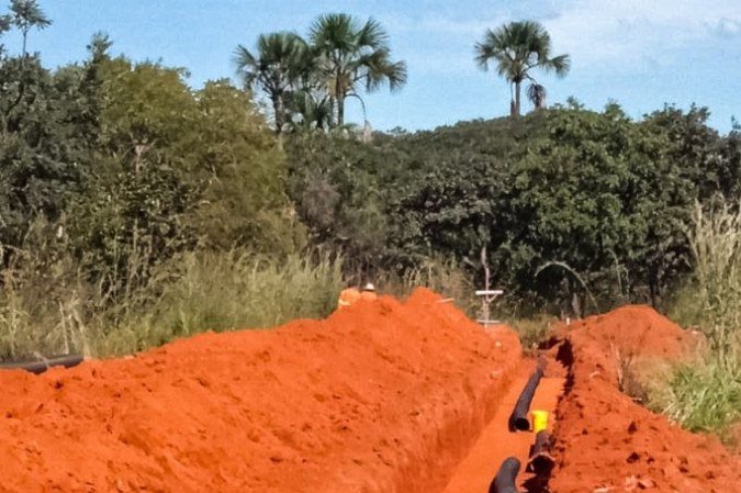 Estão sendo utilizados tubos de alta densidade para eliminar as perdas de água. - (foto: Acácio Pinheiro/Agência Brasília) Estão sendo utilizados tubos de alta densidade para eliminar as perdas de água. - (foto: Acácio Pinheiro/Agência Brasília)