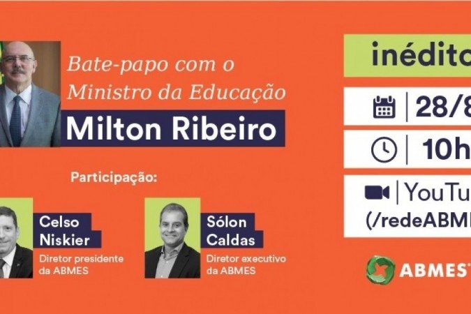 Live da ABMES promove bate-papo com o ministro da Educação - (foto: Twitter / Reprodução) Live da ABMES promove bate-papo com o ministro da Educação - (foto: Twitter / Reprodução)