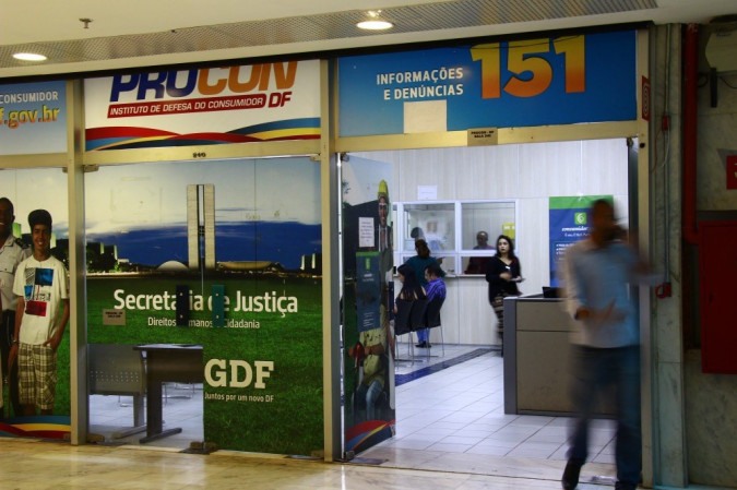 Público pode agendar atendimento presencial nas unidades do Procon-DF, pelo site do instituto, para registrar denúncias contra empresas -  (crédito: Vinicius Cardoso Vieira/Esp. CB/D.A Press)