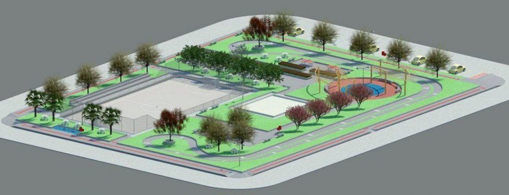 Planta em 3D dos equipamentos que o GDF vai instalar: investimento de R$ 500 mil -  (crédito: Divulgação Agência Brasília)